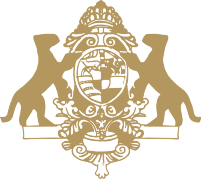 Hohenzollern-Wappen der Hofkonditoren Huthmacher